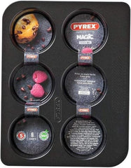 Pyrex Magic Muffin Pan for 6 Muffins Molds and baking trays Naty Shop