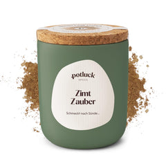 Potluck | Zimt Zauber | Würzmischung im Keramiktopf | 90g | Vegan, gluten-free and with natural ingredients