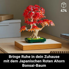 LEGO Botanicals Japanese red maple - Bonsai tree - Artificial plant kit with red and orange leaves, plus bowl - Home decor - Gift idea for adults - 10348 Building sets Besuche den LEGO-Store