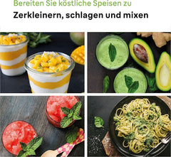 Braun Multiquick 7 MQ 7035X Stabmixer - Pürierstab Mit Abnehmbarem Edelstahl Mixfuß Mit Activeblade Technologie Zum Pürieren Der Härtesten Zutaten, Inkl. 3-Teiliges Zubehör Set, 1000 Watt, Schwarz Bucatarie Naty Shop