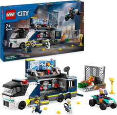 LEGO City Police Truck with Lab, Quad Police Set and Toy Truck for Kids, Gift for Boys and Girls 7+, Plus 5 Minifigures - 2 Policemen, 1 Scientist and 2 Crooks 60418 Building Sets Beuche den LEGO-Store Single