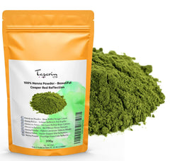 200g Henna Powder - Păr cu reflexie roșie de cupru - Colorarea părului - 100% naturală, pură și fără aditivi | Pulbere fină Vopsea pentru par Naty Shop Titlu implicit