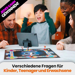 Outsmarted – Digital Quiz Board Game | Children, adolescents and adults | Next Generation Gaming Night for Family and Friends | 2–24 players | Ages 8+ | Over 10,000 questions