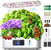 Indoor Herb Garden Hydroponic Grow System Kit with Grow Light