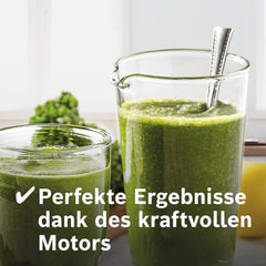 Bosch Standmixer Vitaboost MMBH6P6BDE, 6-Klingen-Edelstahlmesser, 2.5L Tritan-Mixbehälter, Stopfer, 6 Automatikprogramme, Rezeptbuch, Bpa-Frei, Einfache Reinigung, 45,000 U/Min, 1600 W, Schwarz Bucatarie Naty Shop