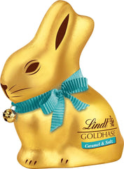 Lindt Chocolate Gold Bunny Caramel & Salt | 100g | Salted Caramel Milk Chocolate for Easter | Easter Chocolate | Gift of chocolate | Chocolate Bunny | Easter Bunny
