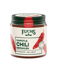 Fuchs Gewürze - Chipotle Chili gemahlen | Rauchiges Chilipulver | Chilli powder in Premium Quality 50 g im wiederverschließbaren Gewürzglas
