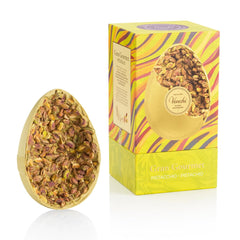Venchi - Chocolate egg, pistachio flavor, with whole pistachio, with surprise, gluten free, 500g, Easter collection, gift idea