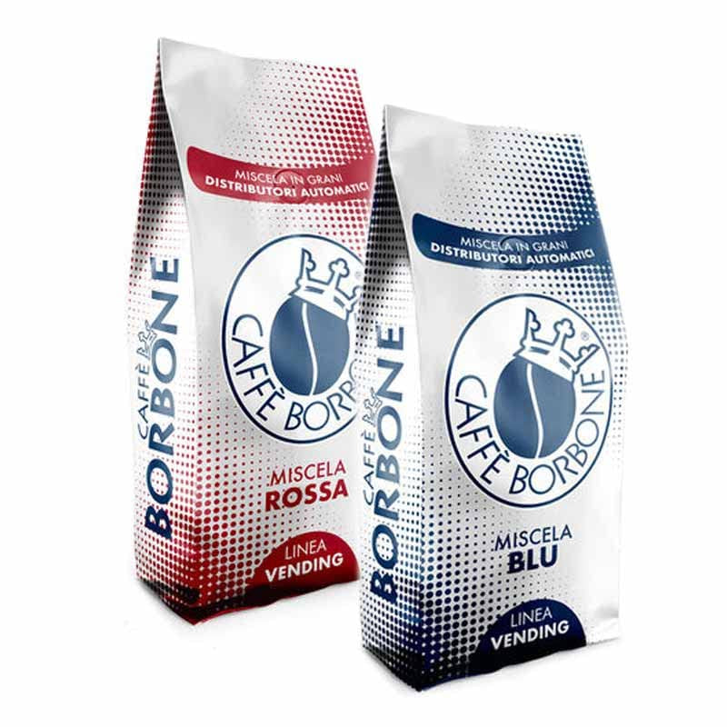 CAFFÈ BORBONE Boabe de cafea Mix ROȘU și ALBASTRU 500g x 2
