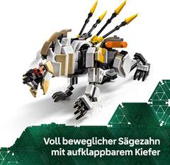 LEGO Horizon Adventures Aloy and Varl Vs. Armored Walker and Sawtooth, monster car toy and minifigures, collection set for video game fans, boys and girls over 9 years old 77037 Building sets Besuche den LEGO-Store