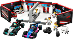 LEGO City F1 Garage with Mercedes-Amg and Alpine Race Cars - Formula 1 Race Car with 2 Drivers and 4 Mechanical Minifigures - Gift for Boys and Girls 7+ and Fans 60444 Besuche den LEGO-Store Building Sets