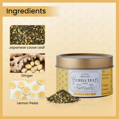 Ceai verde cu ghimbir și lămâie de - 100% ceai verde japonez - aromă de citrice (30 g)