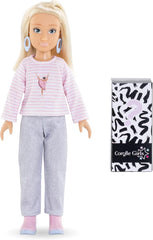 Corolle Girls Valentine Shopping Surprise, Ankleidepuppe mit Ohrringen und 6 Überraschungen, Vanilleduft, 28cm, ab 4 Jahre