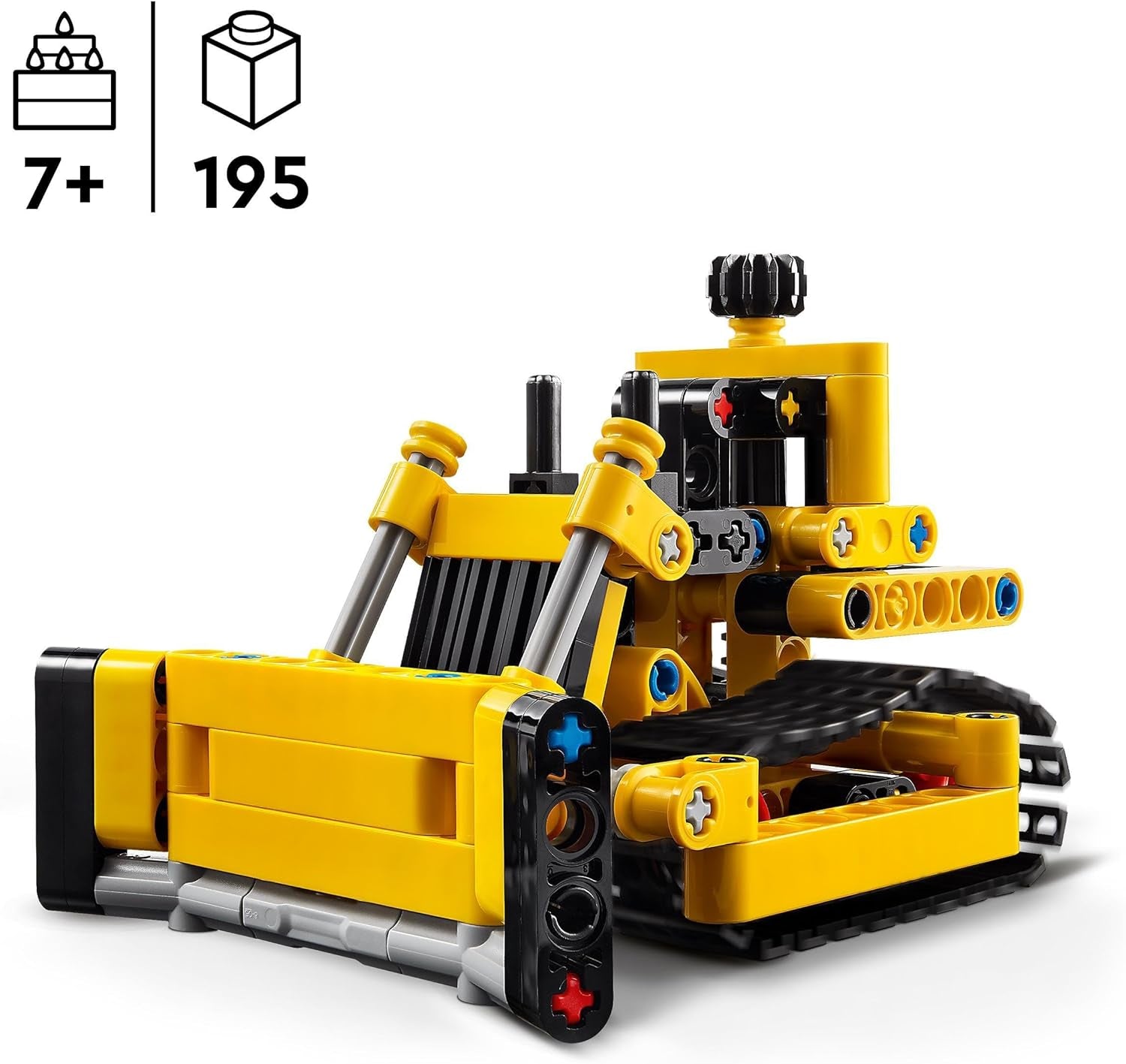 Autobasculantă electrică LEGO Technic Mack LR, model de autobasculantă pentru jocuri de rol de reciclare & Buldozer Technic Heavy Duty, buldozer de jucărie de construit Seturi de constructie Besuche den LEGO-Store