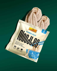 LEE KUM KEE Knife Cut Noodles - Asian knife cut noodles with a savory firm texture, ideal for wok dishes and soups, semi-dry, two servings per pack, 6 x 180g multipack