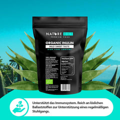 Nature Diet - Bio-Inulin 1 Kg | Aus Agave | Natürliches Präbiotikum Sweeteners Naty Shop