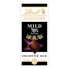Lindt Chocolate | EXCELLENCE Mild Stick 70% | 100g | Mild dark chocolate with an intense cocoa flavor | Vegan chocolate bar