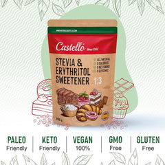 Stevia + Erythritol 1:3 Sweetener, 1G = 3G Sugar, 850 grams Sweeteners Naty Shop