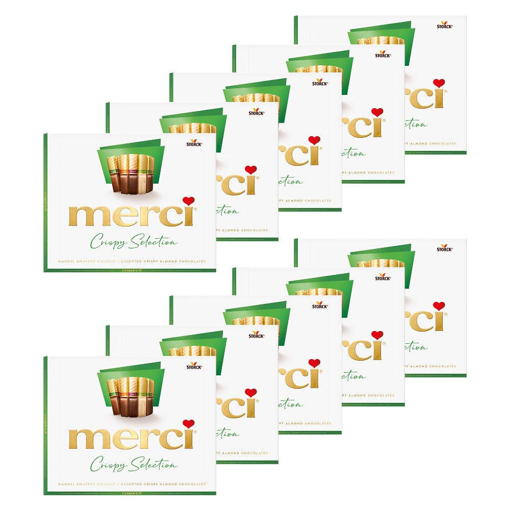 Finest Selection Variety Almond Crunch – 10 x 250g – Filled and unfilled chocolate specialties