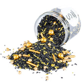 Super Streusel, Gold Rush Gold Black Sprinkle Decoration Naty Shop 90 grams