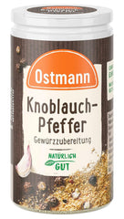 Ostmann Gewürze - Knoblauch & Pfeffer Gewürzzubereitung | Nachfüllbare & recyclebare Verpackung | 40 g in der Streudose