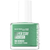 Maybelline New York Super Stay Ink Bonder 959 Sea Glass - Long-lasting nail polish for strong nails and intense color, 12.3 ml