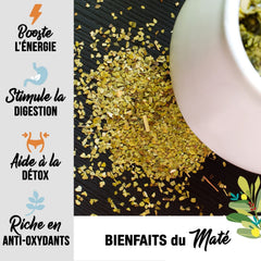 ORIGEENS BIO YERBA MATE CU MENTÄ ÈI LÄMĂIE 200 G - ProspeÈimea I Bio Yerba Mate neprÄjitÄ, frunze, fÄrÄ tulpini Èi praf