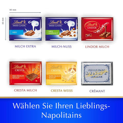Lindt Swiss Classic Collection Chocolate Box | Milk chocolate bars | Mini Chocolate Bars | 185g | Chocolate gift