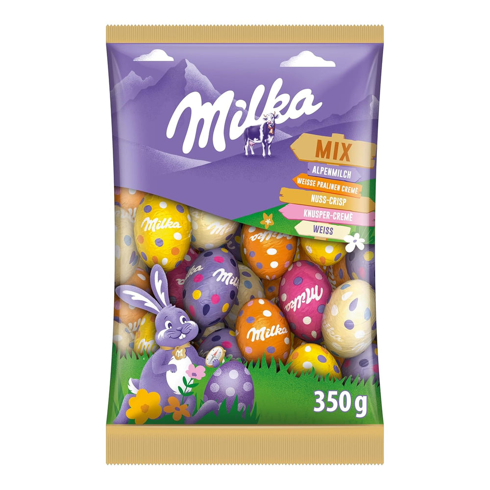 Mix for Milka eggs - Colorful mix of filled chocolate eggs for Easter, in five variants - 350g