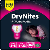 Huggies DryNites Nightwear for Girls, 3-5 years (16-23 kg), 2 x 16 pieces