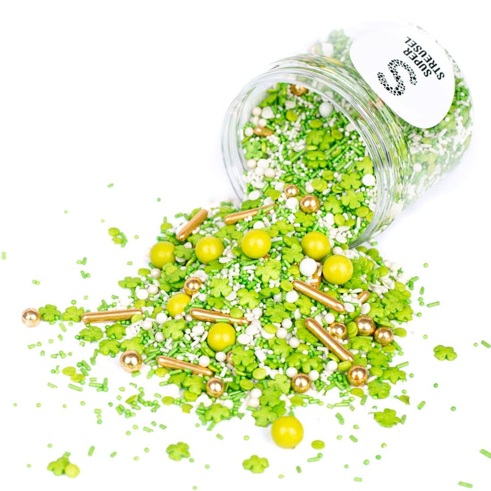 Super Streusel, Lucky Charms, Green Sugar Sprinkles, 90 grams Sprinkles Naty Shop 90 grams