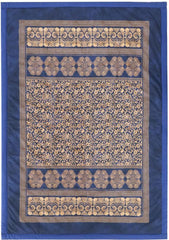 BASSETTI checked cotton TORCELLO color DARK BLUE B1 size 135X190 Duvets and quilts Naty Shop Dark blue 135X190