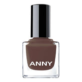 ANNY Nail Polish - High quality, long-lasting, chip-resistant and quick-drying colored nail polish, color: sister red - elegant mocha brown - 15 ml