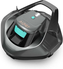 AIPER Pool Robot, Cordless Pool Cleaner with Battery, 90 Minute Runtime, Automatic Parking, Dual Drive Motors and LED Indicators, Ideal for Flat Bottom Pools up to 80m²
