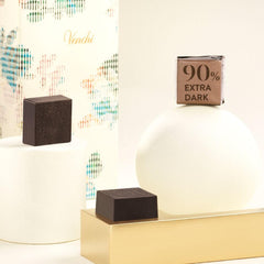 Venchi - Extra Bitter Cubes 90%, 1 kg - Chocolate with Coffee - Gluten Free - Vegan