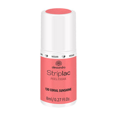 UV nail polish alessandro Striplac Coral Sunshine – Delicate and long-lasting – Easy removal thanks to the removal technology – Vegan and cruelty-free – 8 ml