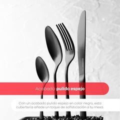 BERGNER MUNICH - Set de tacâmuri din oțel inoxidabil din 24 de piese Bucatarie Naty Shop