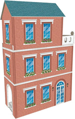 Soho-Madera design 3-story doll house with 8 pieces of furniture, size 120 X 33 X 75 cm (913D00181) Naty Shop Dollhouses