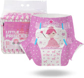 CutiePlusU Adult Diapers, 10 Pieces, Disposable Incontinence Panties with Sheet for Women and Men, Maximum Absorbency Overnight - Little Princess (Large Size 94-119cm)