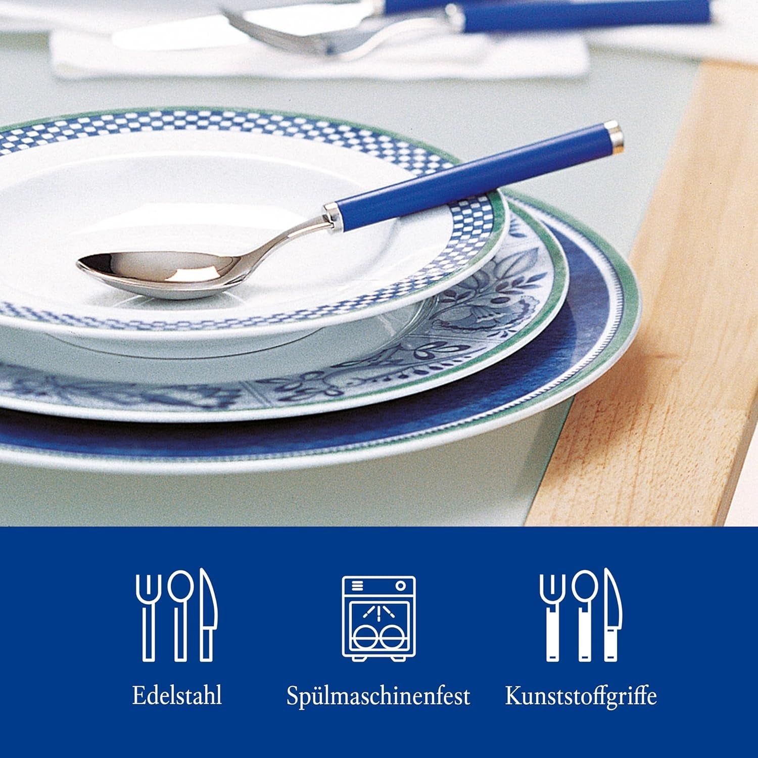Villeroy & Boch - Play! Tacâmuri Blue Ocean, Set 30 piese Bucatarie Naty Shop