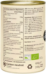 Eat Wholesome Organic Chickpeas, 400g (Pack of 12) - Cooked in Water, No Salt Added, 100% Natural, Protein Source, Vegan, BPA Free Lining and CO2 Neutral Packaging