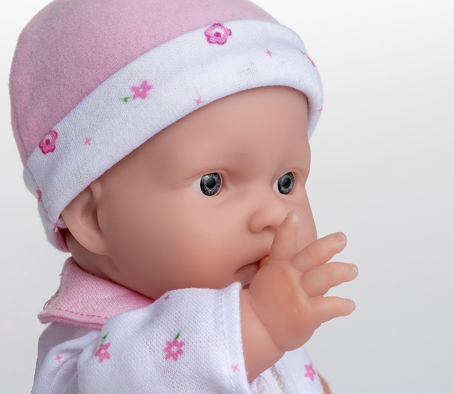 JC Toys La Baby Caucasian Baby Doll Set - păpușă moale de 28 cm, lavabilă, costum roz detașabil cu pălărie, pătură și suzetă, pentru copii de la 12 luni în sus Papusi Naty Shop