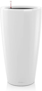 LECHUZA RONDO Premium 40 alb lucios 15740