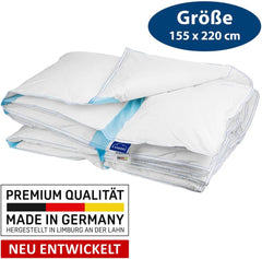 Genius Eazzzy Climate Comfort Quilt 155 X 220 Cm, Fiber-tight, Lightweight quilt for all seasons, Breathable quilt, Pleasant temperature for sleep, Quilt for all seasons Quilts and quilts Naty Shop