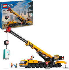 LEGO City Mobile Construction Crane Construction Toy for Boys and Girls Creative Kids Gift Long Extendable Arm 4 Construction Worker Minifigures for Role Play 60409 Building Sets Besuche den LEGO-Store Default Title
