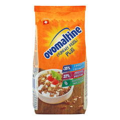 Ovomaltine Crunchy Protein Muesli Plus - Crunchy cereal mix with oatmeal, containing 22% protein, with one third less sugar and an incomparable crunch (1 x 300g)