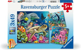 Ravensburger puzzle pentru copii - 12000859 Lumea subacvatică încântătoare - 3X49 piese puzzle pentru copii cu vârsta de peste 5 ani Puzzle Naty Shop Titlu implicit