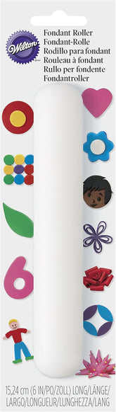 Wilton Fondant Roller, 2.6924000000000001 x 6.5278 x 22.174200000000003 cm, Weiß
