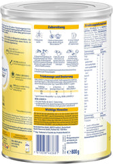 BEBA Junior 2+ milk drink from 2 years, With HMO, Age-appropriate protein content, Lactose only, No palm oil, No fish oil, Toddler food, Baby milk powder, Pack of 6 (6 x 800g)