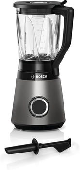 Bosch Standmixer Vitapower Serie 4 MMB6172SN, Verbesserte Version, 10 Jahre Motorgarantie, Edelstahl-Klingen, 1.5L Glasbehälter, Spülmaschinenfeste Teile, 30,000 U/Min, 1200 W, Silver Kitchen Naty Shop